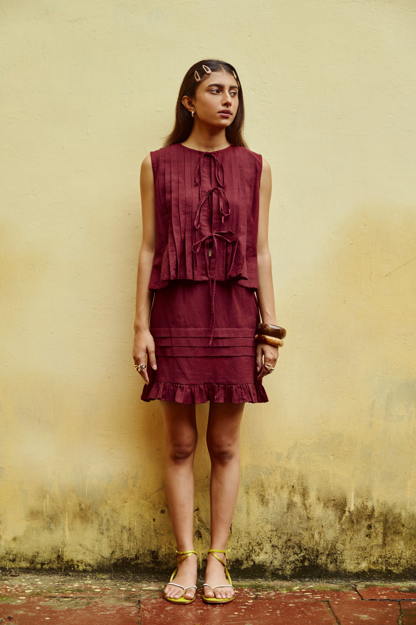 Bordeaux skirt