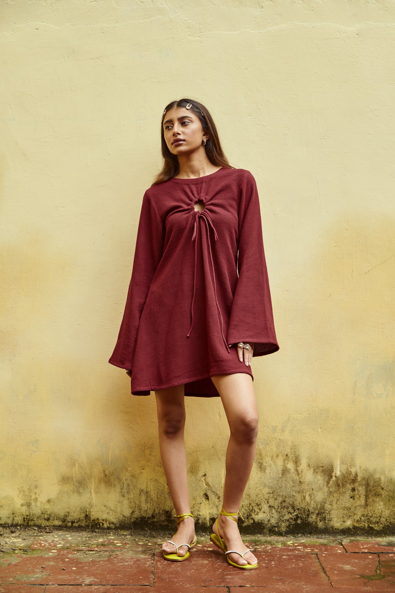 bordeaux short dress Ulla Mini Dress Bordeaux