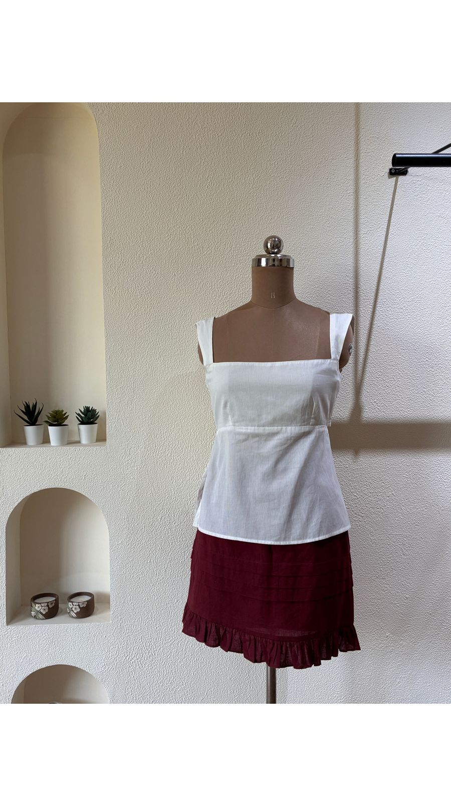 Classic Square-Neck Cotton Top