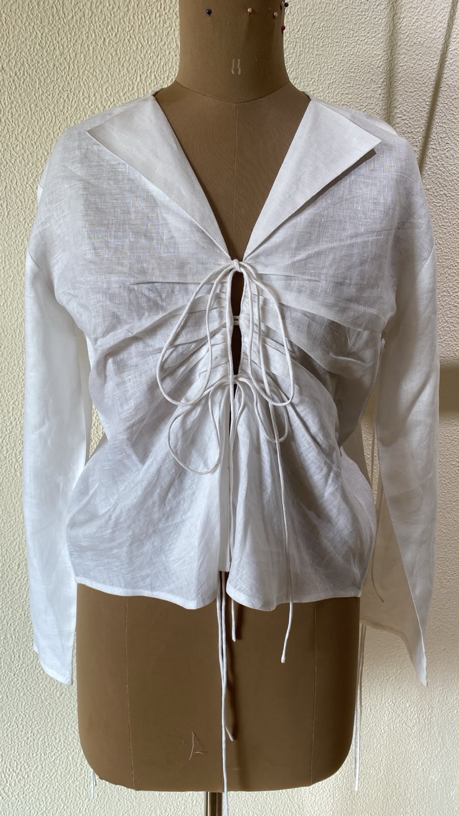 White linen shirt