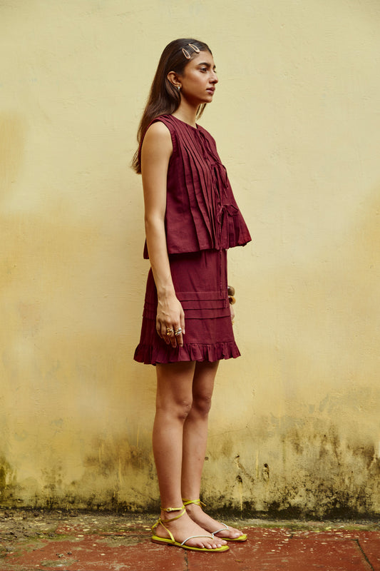 Bordeaux skirt