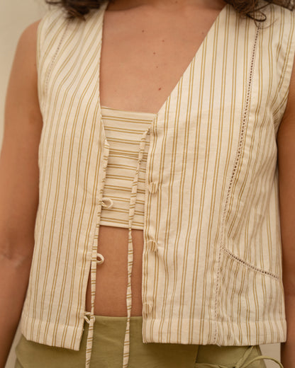 Casa vest top & Olive pants