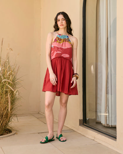 Blair short dress (Red)