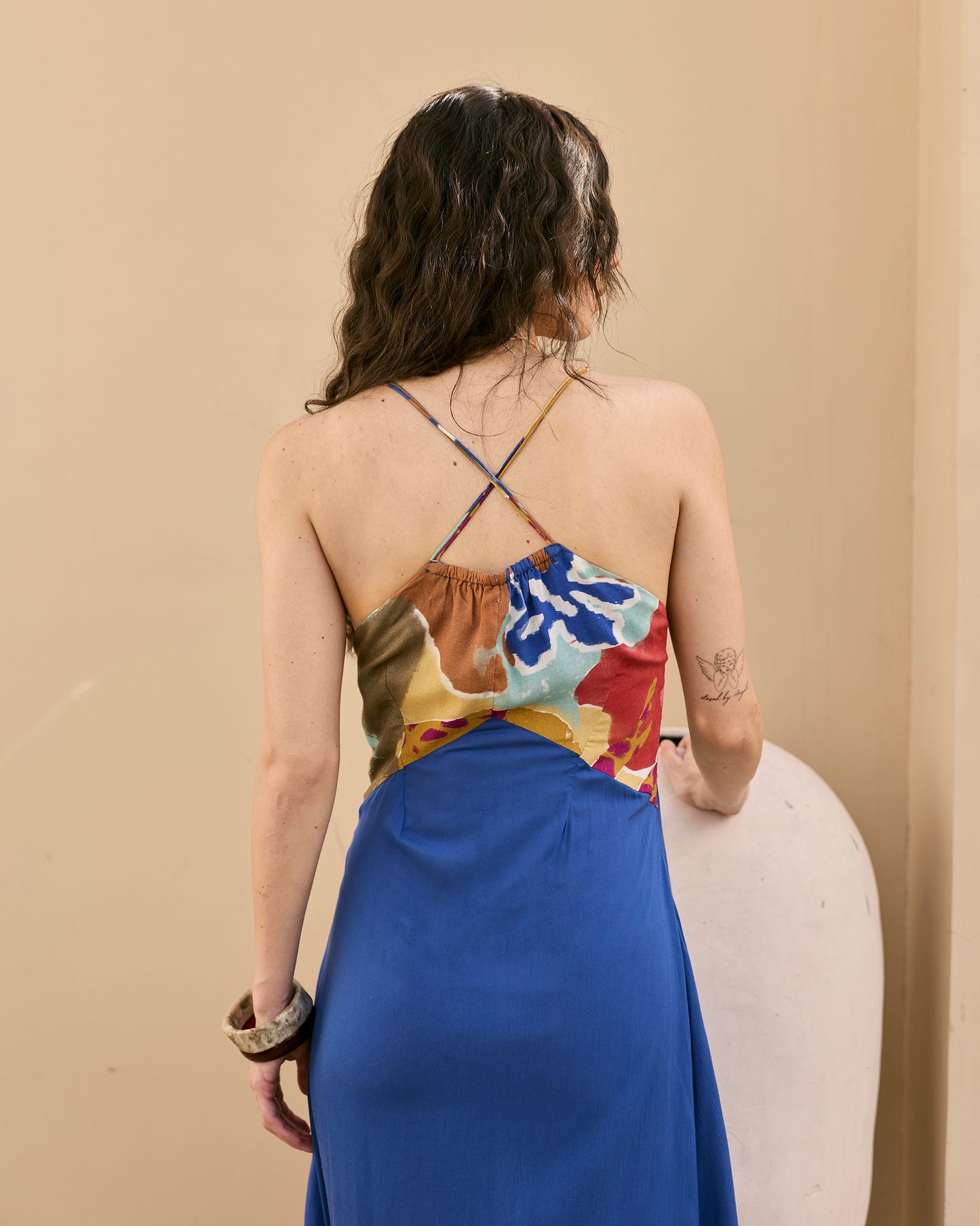 Blue maxi dress