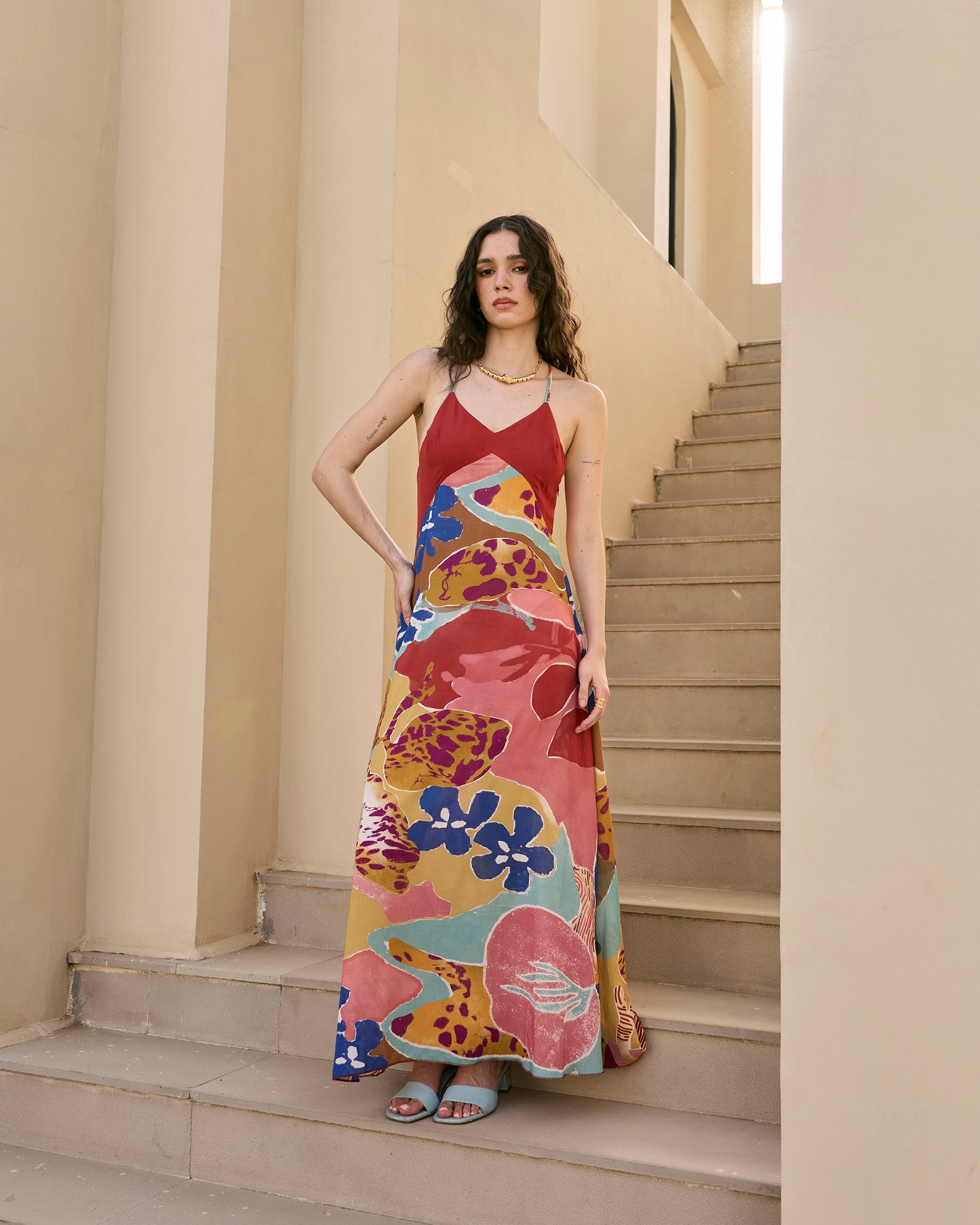 Blair long dress (Red)