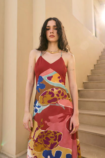 Blair long dress (Red)