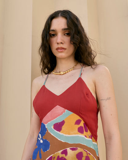Blair long dress (Red)