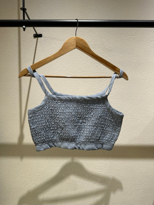 Blue Crop Top