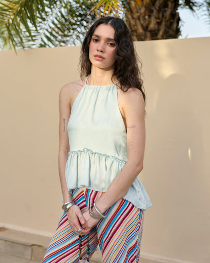 Halter top (sky blue)