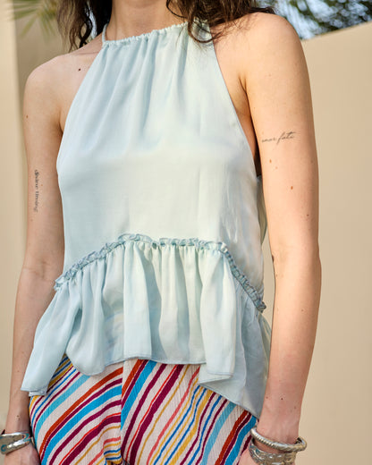 Halter top (sky blue)