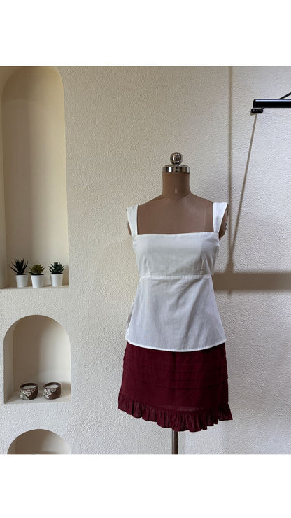 Classic Square-Neck Cotton Top