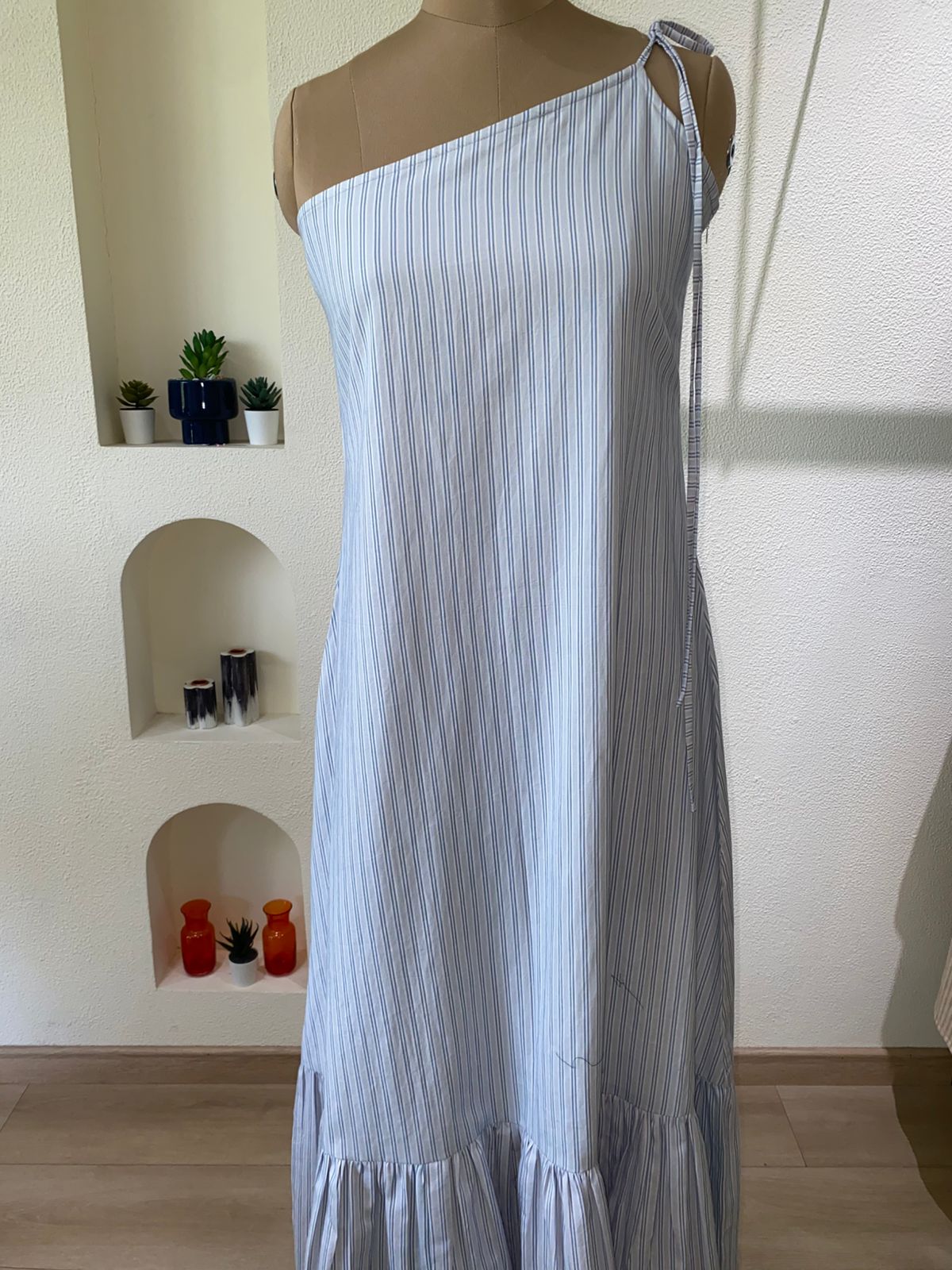 Serena print long dress