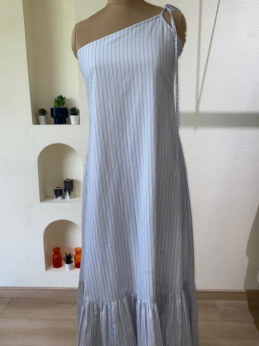 Serena print long dress