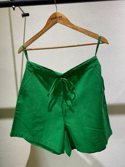 Green Shirt & Shorts Co-ord Set