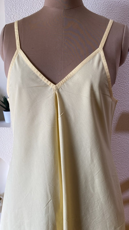 Butter Yellow V-Neck Maxi Dress