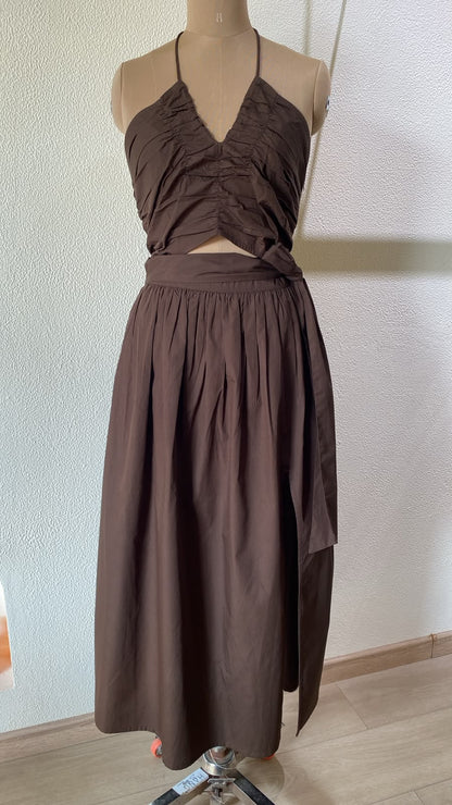 Mocha Brown maxi dress