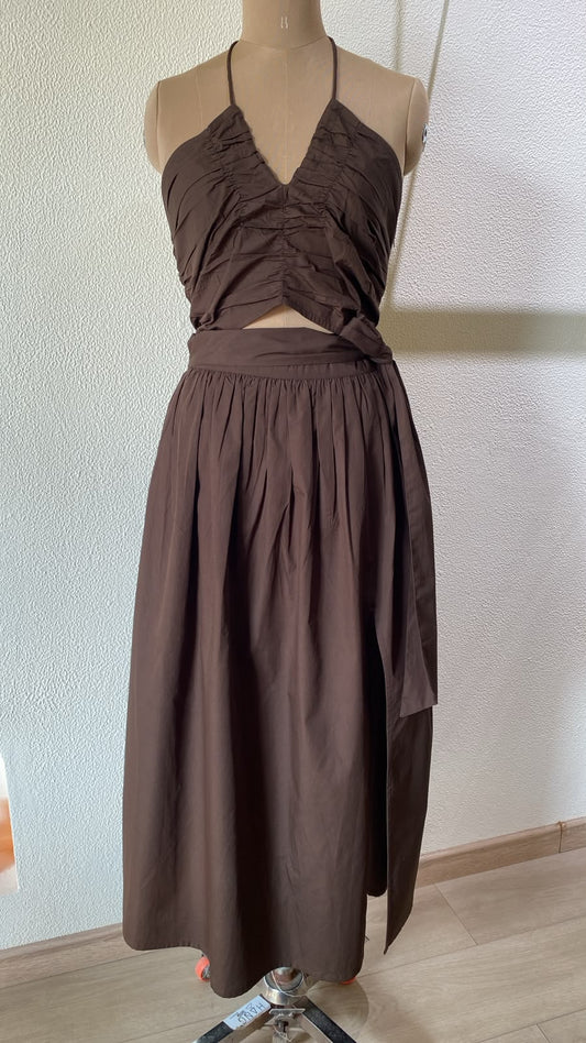 Mocha Brown maxi dress