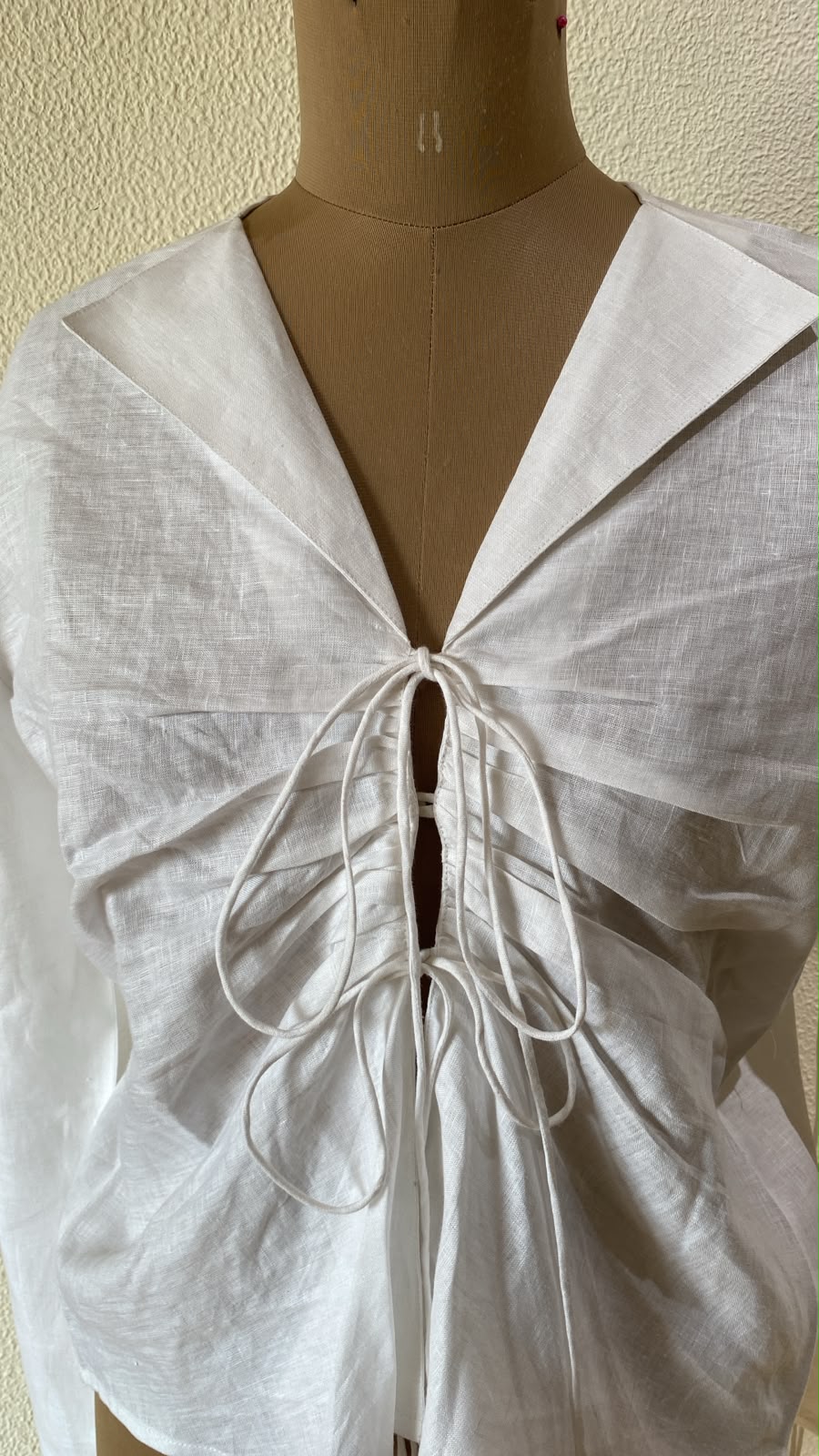 White linen shirt
