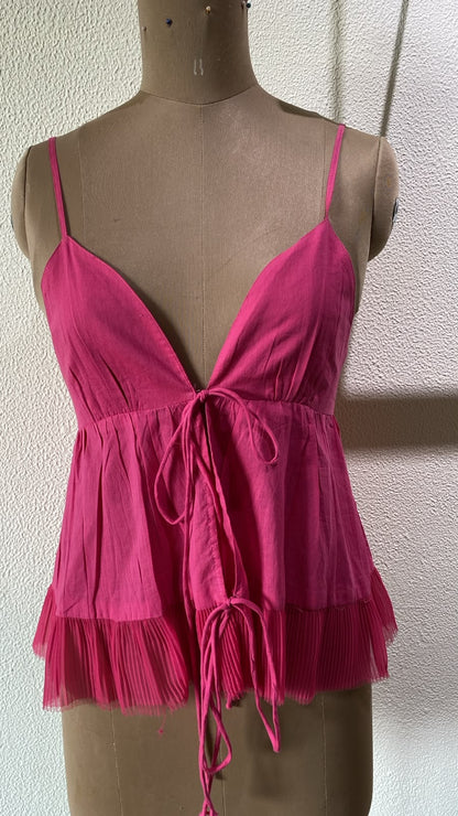 Pink short top
